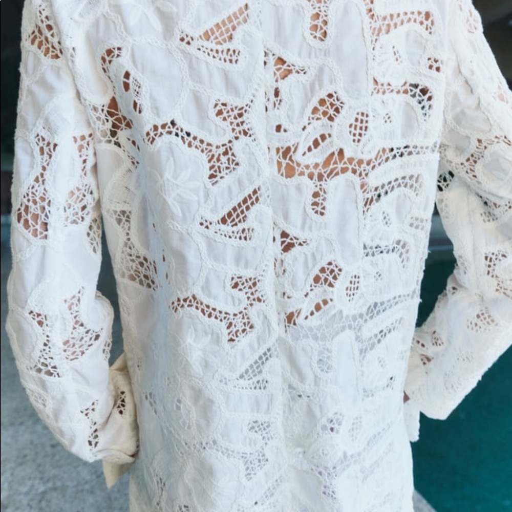 COPY - ZARA white lace blazer size S, brand new with tag - Picture 4 of 4